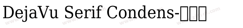 DejaVu Serif Condens字体转换